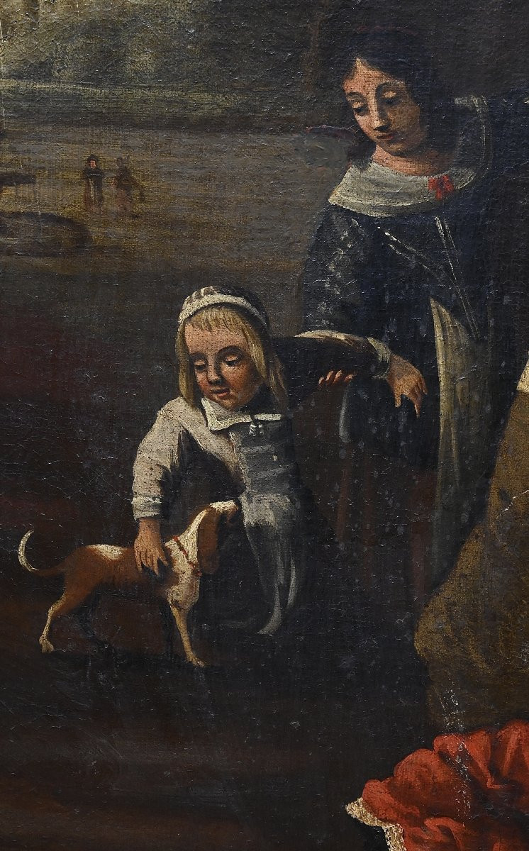 École Espagnole - Concert Champêtre - Espagne XVIIe siècle-photo-3